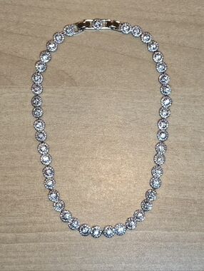 Swarovski Una Angelic Necklace | Clear Crystal Rhodium-Plated